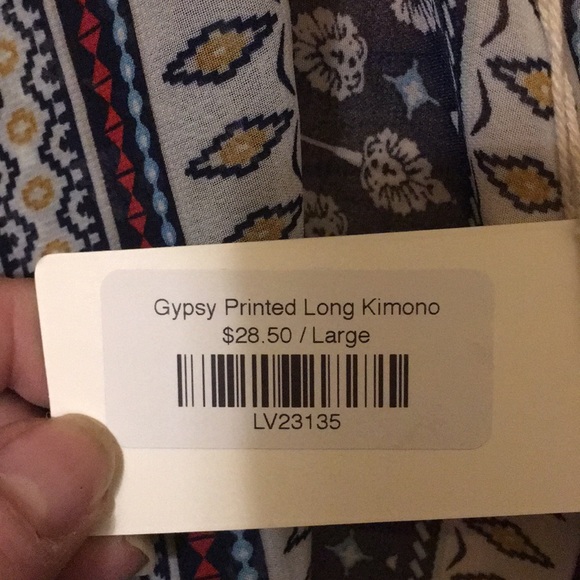 Net women’s new long kimono size large - Picture 4 of 12